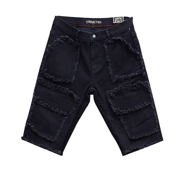 MENS BLACK CARGO SHORTS – CONNECTED